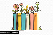 Watercolor Floral Book Clipart, an Illustration by crative8112 (Thumbnail 7 of 9)