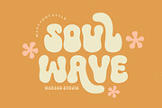 Soul Wave - Retro Wavy Font, a Font by HansCo Studio (Thumbnail 1 of 9)