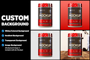 2lb Whey Protein Jar Mockup B3-Pro, a Packaging Mockup by Design Warlord (Thumbnail 11 of 16)