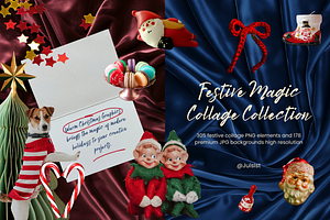 Festive Magic Christmas Collage