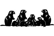 Cute Bear Silhouette Bundle, an Animal Illustration by Designer_Momina (Thumbnail 10 of 31)