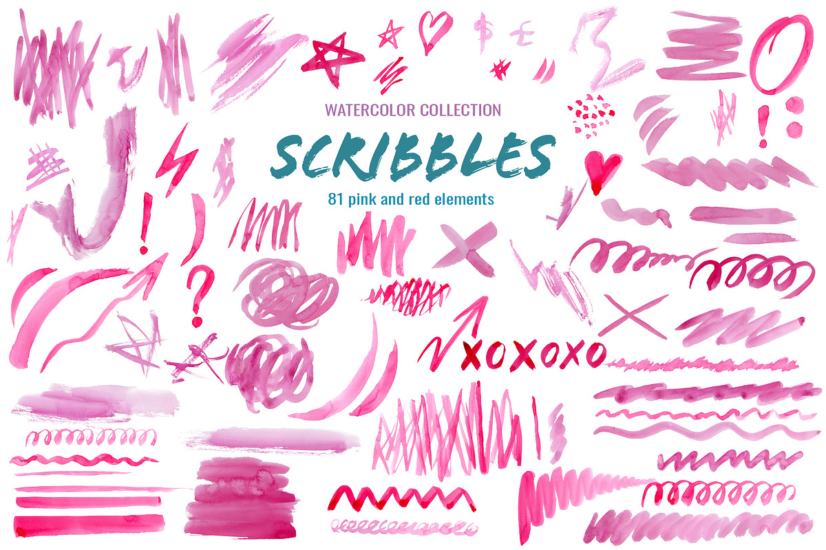 Watercolor Scribble and Doodles, a Graphic by Corner Croft (Photo 5 of 12)