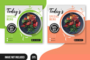 Social Media Design Food, a Social Media Template by Izalsye (Thumbnail 2 of 3)