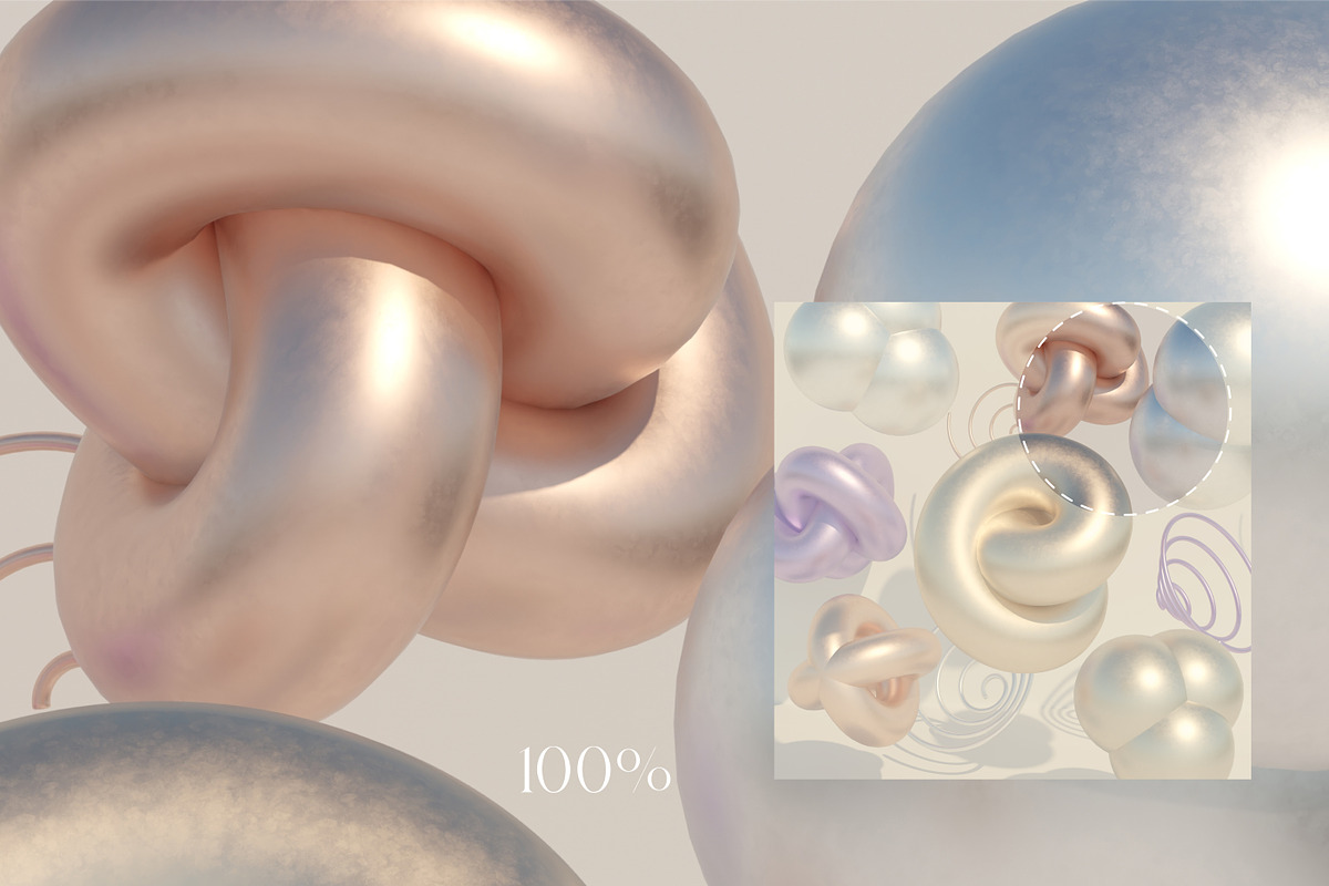 CHROMIUM - 3D Shapes Backgrounds, a Background Graphic by SCHÉRI (Photo 15 of 16)