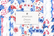4th of July Paper USA Pattern, a Pattern Graphic by GlamArtZhanna (Thumbnail 1 of 4)