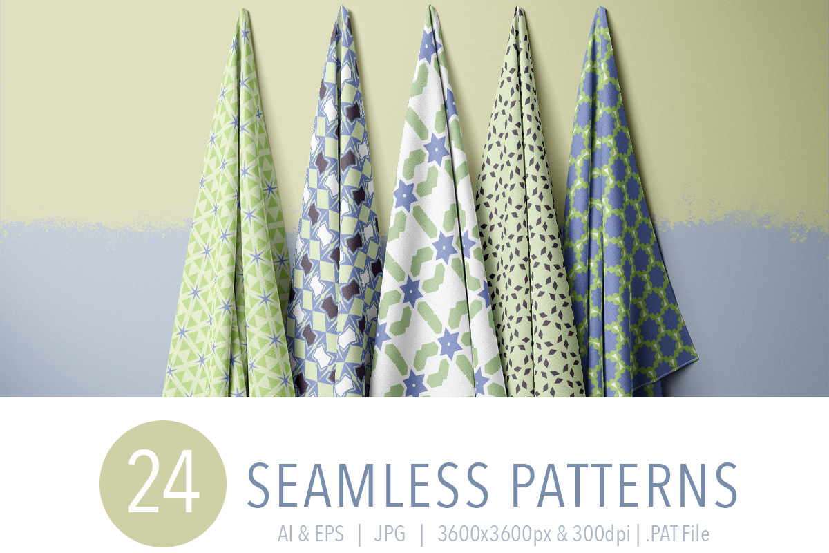 24 Cosmic Iris Geometric Patterns, a Pattern Graphic by Jennadesigns (Photo 3 of 16)
