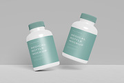 Supplement Bottle Packaging Mockup, a Cups & Container Mockup by Pexelcorner (Thumbnail 2 of 5)