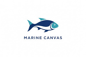 Marine Canvas Fish, a Branding & Logo Template by Logocreative