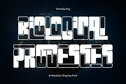 BIOLOGICAL PROCESSES - SCI-FI FONT, a Sans Serif Font by 177Studio (Thumbnail 1 of 8)