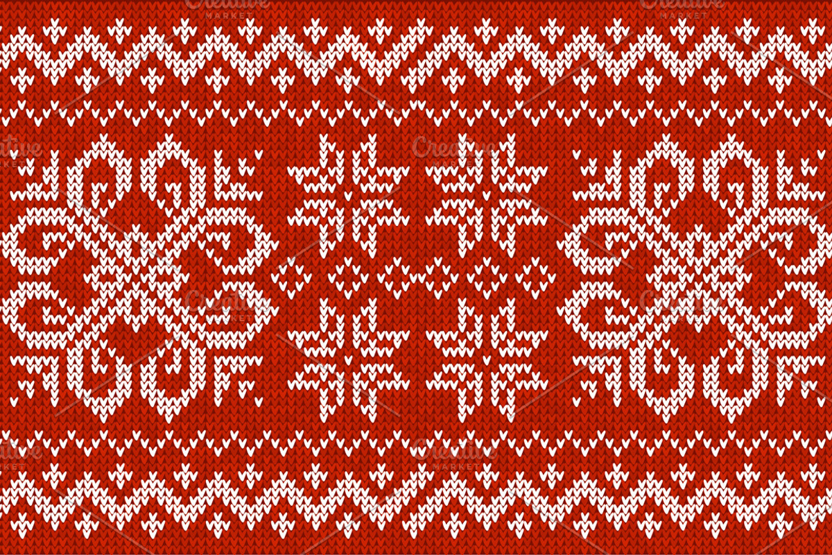 10 knitted vector seamless patterns preview 4