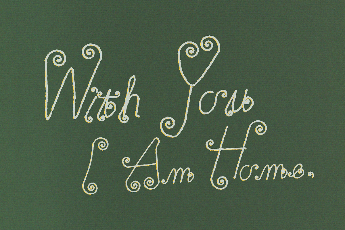 Tendril Tale - Monoline Display Font, a Handwritten Font by Lilithcollageart (Photo 6 of 10)