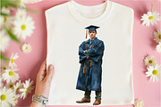 Graduation Boy Clipart, an Illustration by Libby Wishes (Thumbnail 3 of 7)