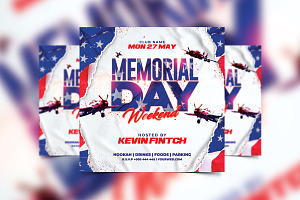 Memorial Day Weekend Flyer, a Flyer Template by StarPixles11
