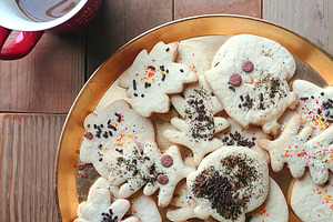 Tray of Cookies & Mug of Coffee
