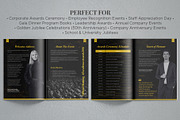 Corporate Awards Program Book, a Brochure Template by Oshin Design (Thumbnail 3 of 7)
