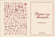 Whimsical Christmas Illustration Set, a Seasonal Illustration by SunnJaneArt (Thumbnail 5 of 13)