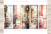 Romantic Printable Bookmarks, a Seasonal Illustration by GlamArtZhanna (Thumbnail 3 of 3)