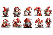 Spring Gnome Whimsical Clipart, an Illustration by Dream Creation (Thumbnail 7 of 8)