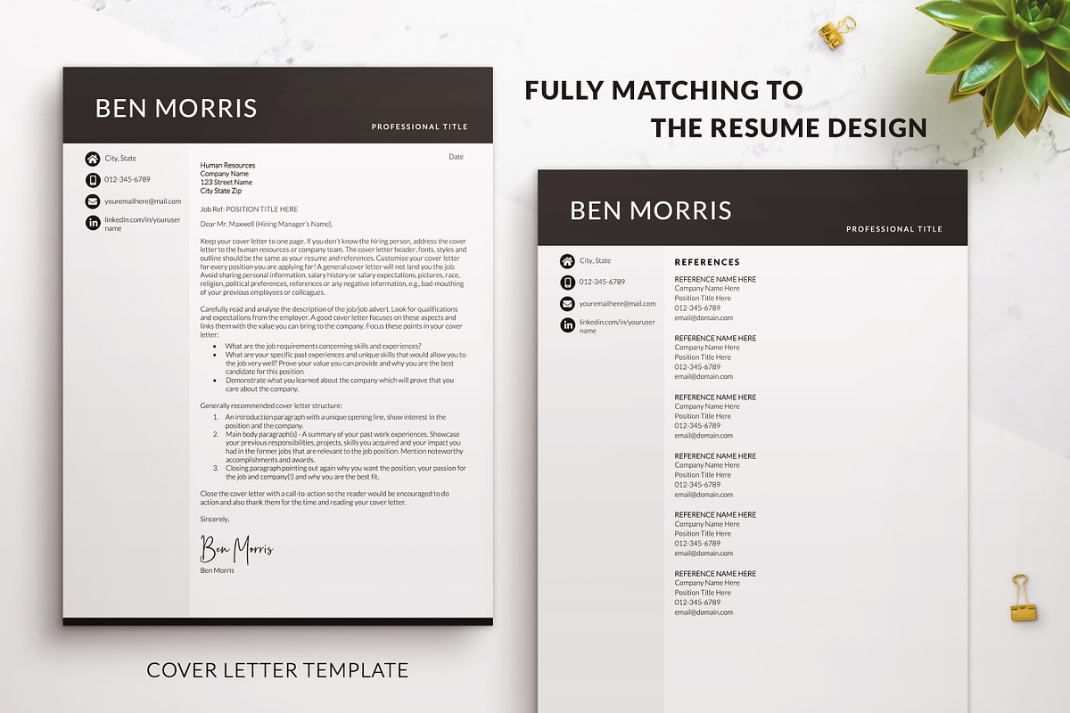 Business Modern Resume / CV Template, a Resume Template by BestResumes.Co (Photo 3 of 9)