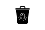 Recycling Bin Minimal Silhouette, a Graphic by Designer_Momina (Thumbnail 13 of 14)