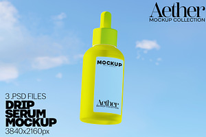 Drip Serum Bottle Mockup Bundle, a Merchandise Mockup by Banana Mockups