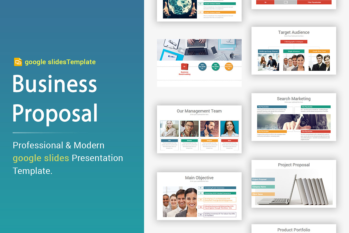Business Proposal Google Slides, a Presentation Template by OceanArt (Photo 1 of 20)