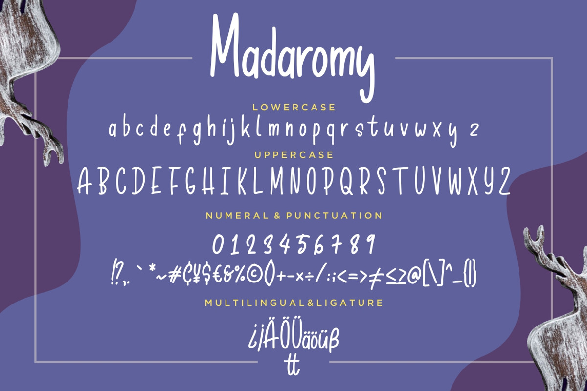 Madaromy Fun Advertisement Font preview 7