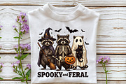 Creepy Cute Raccoon Ghost Png, a Work Illustration by Sublimation Artist (Thumbnail 3 of 9)