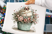 Whimsical spring cupcake clipart, an Illustration by SinaCreation (Thumbnail 6 of 11)
