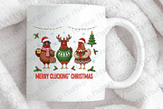 Merry Cluckin’ Christmas Chicken PNG, an Illustration by DreamPrint404 (Thumbnail 3 of 4)
