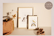 Princess & Unicorn clipart & pattern, an Animal Illustration by polikarpovaart (Thumbnail 5 of 11)