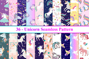 Unicorn Seamless Pattern