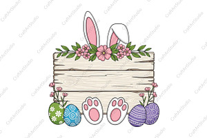 Easter Bunny Sublimation PNG, an Illustration by CraftArtStudio