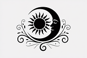 sun and moon surrounded by flowing, an Illustration by Amazin_art (Thumbnail 11 of 25)