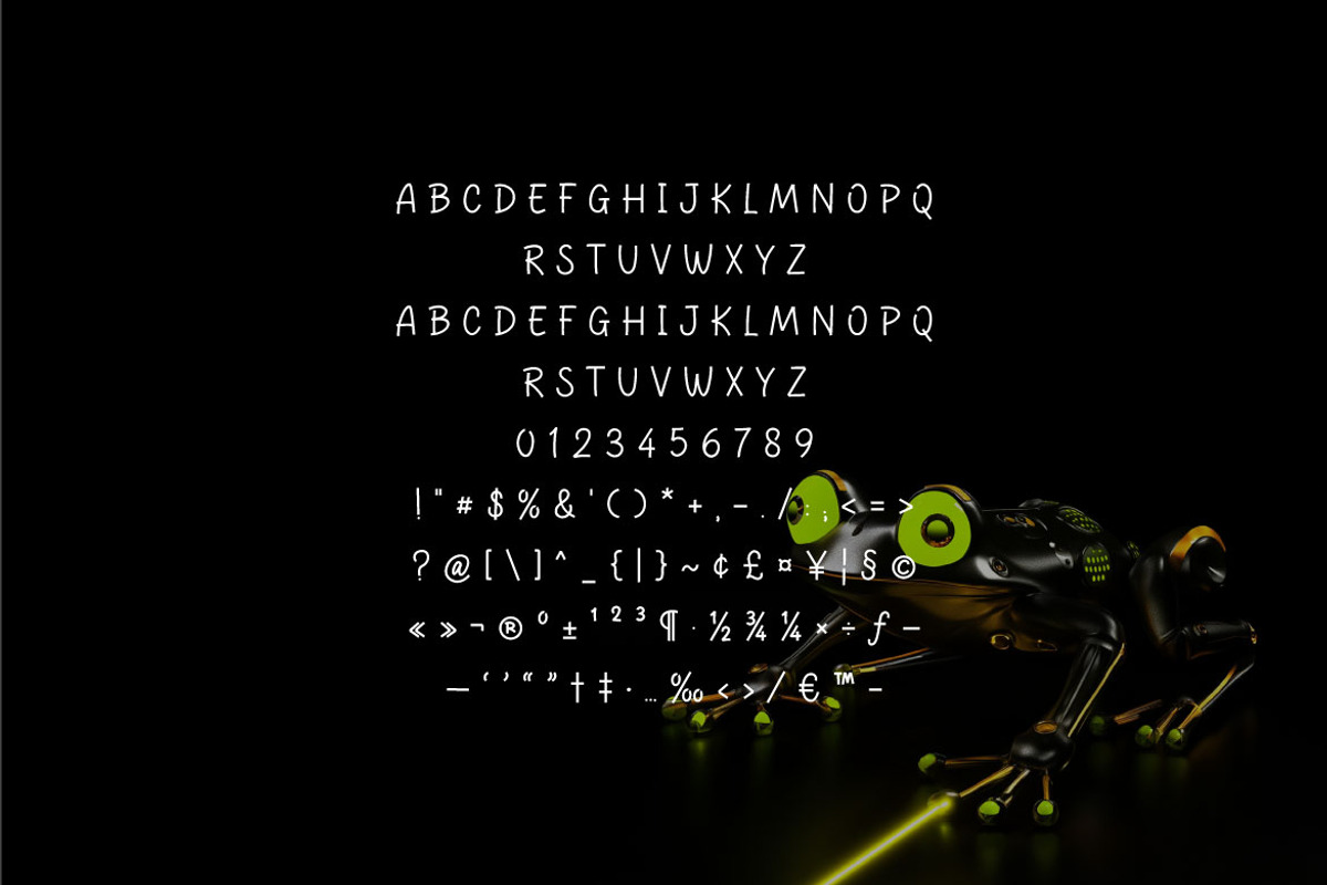 Frogy Beam - Handwritten Comic Font, a Handwritten Font by Mightyfire (Photo 4 of 4)