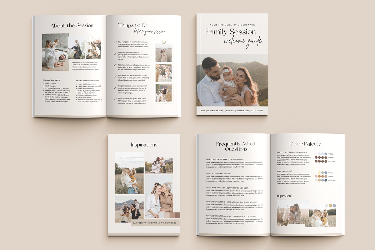 Photography Welcome Guide, a Magazine Template by ShopRShop