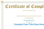Class Certification Certificate, a Stationery Template by Ryder Doty (Thumbnail 3 of 3)