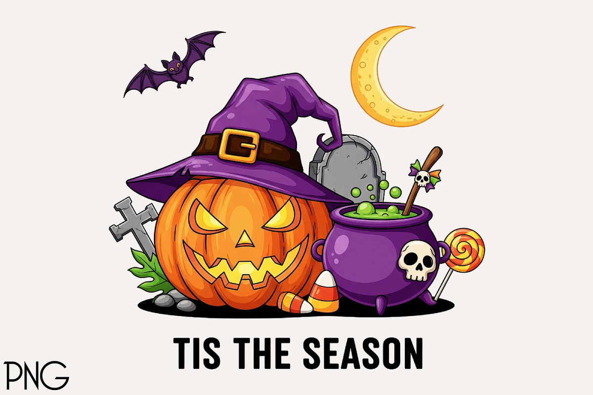 Tis the Halloween Season PNG, an Icon by Black Bird Studio (Photo 1 of 4)