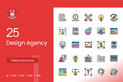 25 Design Agency Essentials Icons, an Icon by IconBunny (Thumbnail 1 of 2)