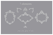 Baroque frames and crests, a Decorative Illustration by Oxi An illustrator (Thumbnail 3 of 4)