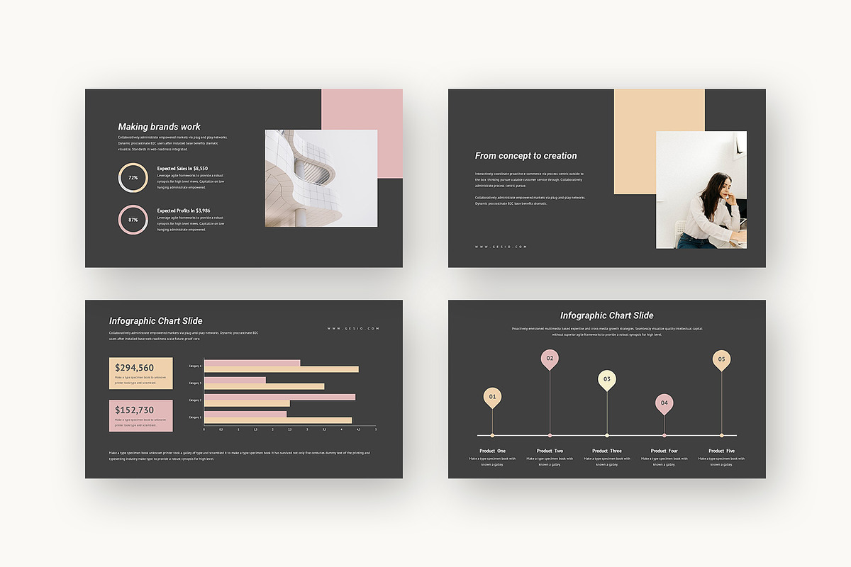 Gesio : Business Kit Powerpoint, a Presentation Template by Punkl Camp (Photo 10 of 16)