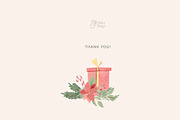 MERRY CHRISTMAS watercolor, an Animal Illustration by OlliArtDesign (Thumbnail 10 of 10)