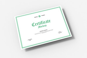 Editable Certificate Mockup Design, a Product Mockup by graphypix