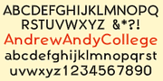 AndrewAndyCollege, a Sans Serif Font by Ingrimayne Type (Thumbnail 2 of 5)