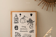 Whimsy Fall Handdrawn Autumnal Icons, a Decorative Illustration by SunnyAfternoons (Thumbnail 4 of 11)