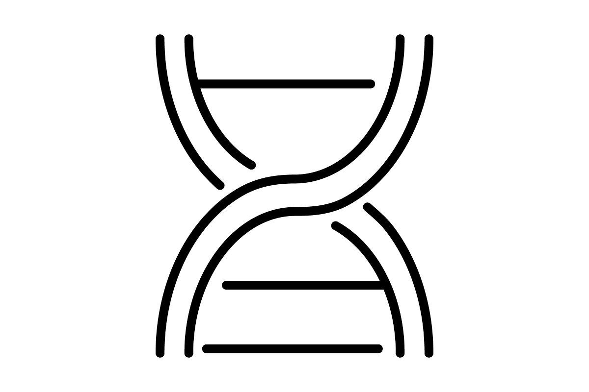 DNA icon, an Outline Icon by Sumberpangan (Photo 3 of 5)