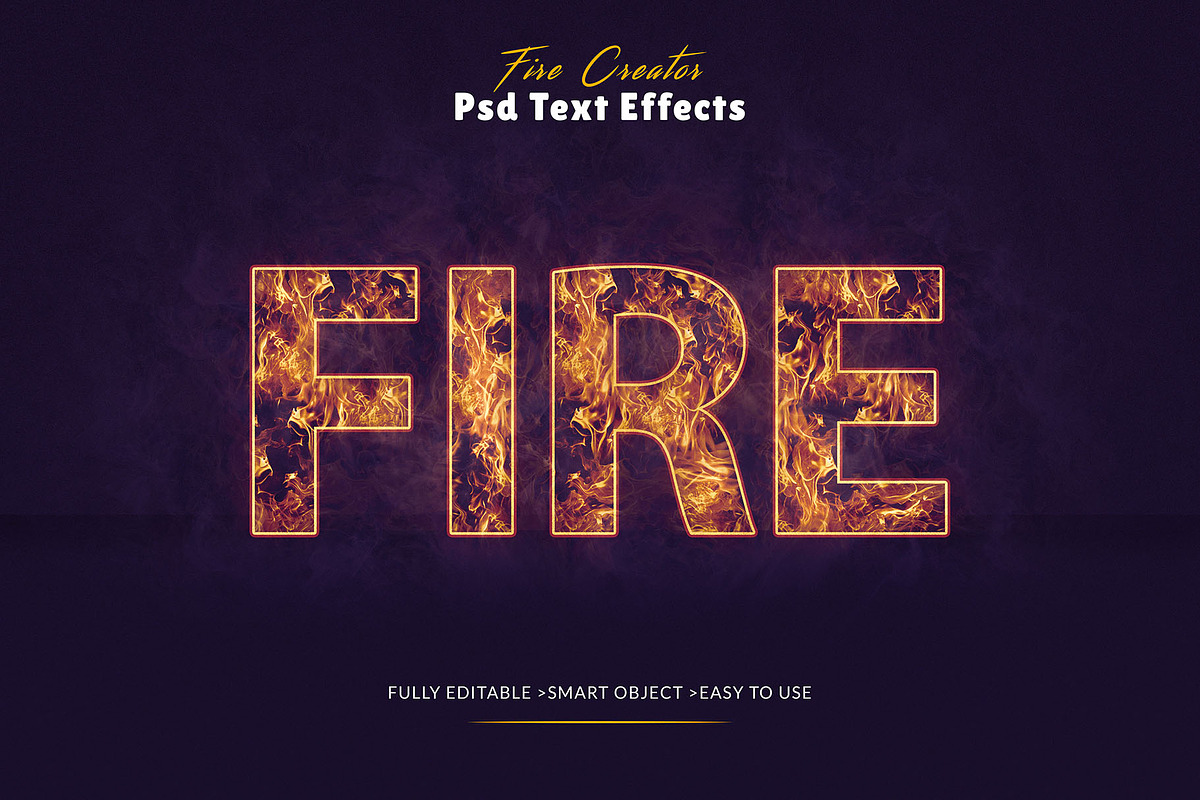 Editable Fire Text Effects, a Layer Style Add-On by MRI STUDIO (Photo 10 of 11)
