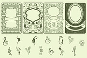 Vintage Bundle- 250 vector elements, an Object Graphic by TatianaCociorva (Thumbnail 11 of 19)