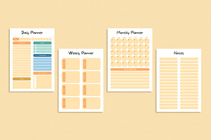 Editable Daily, Weekly, Monthly Plan