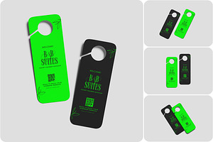 Door Hanger Mockup for Accommodation, an Advertising Mockup by AnasStudio